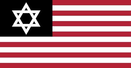 Drapeau large hexagram aux finitions soignées et design épuré