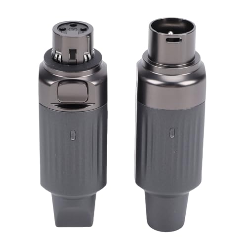 Taidda Système de Microphone sans Fil, émetteur de Microphone sans Fil UHF 7 Canaux, Système Récepteur avec Batterie 800 MAh, Idéal pour Micro Dynamique, Haut-parleur et de Sonorisation