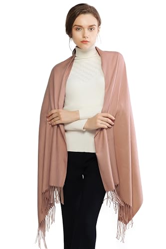 Image of RIIQIICHY Women's Fringe Shawl Wrap Pashmina Scarf for Wedding Evening
