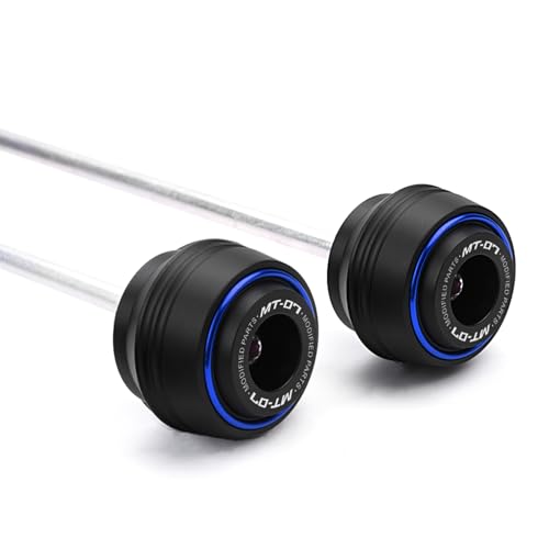 Accesorios motocicleta MT-07 FZ07 protector de horquilla y eje trasero azul