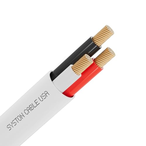 SYSTON 18/3 Fire Security Burglar Station Sound Alarm Control Cable Wire Plenum-Rated CMP/CL3P Unshielded 100% Copper Stranded UL/ETL UV Resistant RoHS for Indoor/Outdoor Low Voltage Applications Use