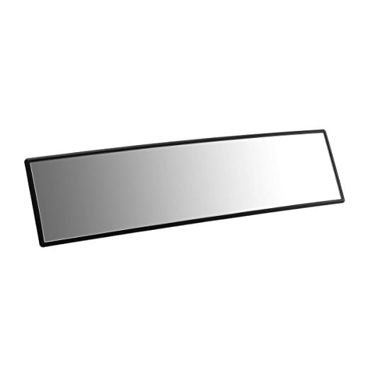 ELUTO Wide Angle Rear View Mirror Car Rear View Mirror Universal Convex Curve Rear View Mirror Clip on Original Mirror 12'' (305mm) for Cars SUV Trucks