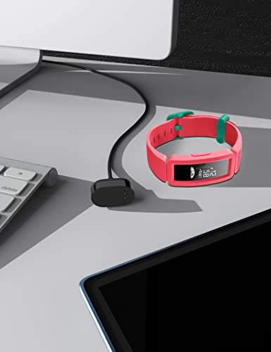 Image of Sinoacc Charger for Fitbit Inspire HR, Ace 2 - Fast Charging Replacement USB Cable Dock Stand (3.3ft /1m)