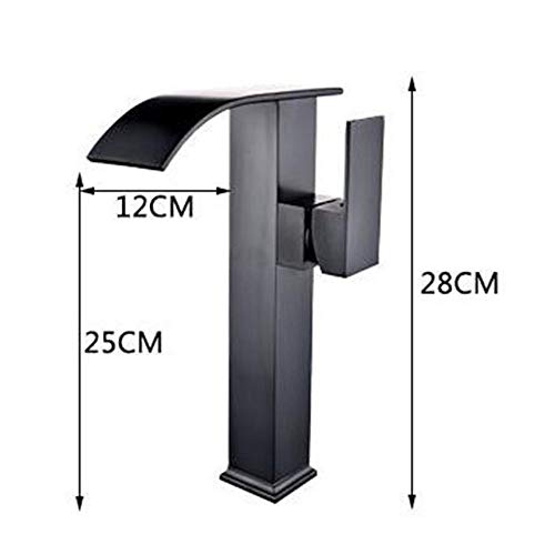 Mitigeur de lavabo cascade haut avec commande unique eau chaude et froide - 3