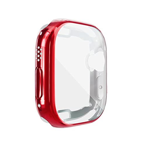 Coque Apple Watch Ultra 49mm évite les rayures sur l'écran rouge