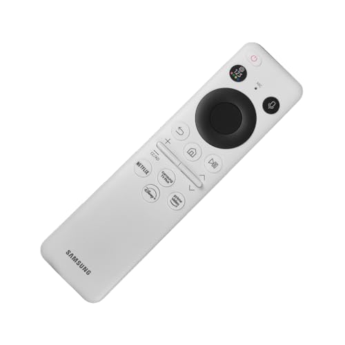 Ceybo BN59-01439L Solar Voice Remote Control for Samsung Smart TVs, Compatible with The Frame QLED Series 4K Includes Netflix, Prime Video & Disney+ Shortcuts