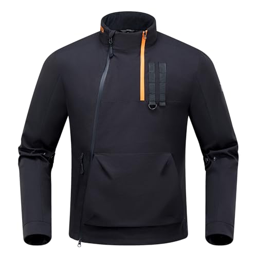 RIDEIRON Motorcycle Jacket with CE Armor, Motorbike Riding Protective Slim-Fit