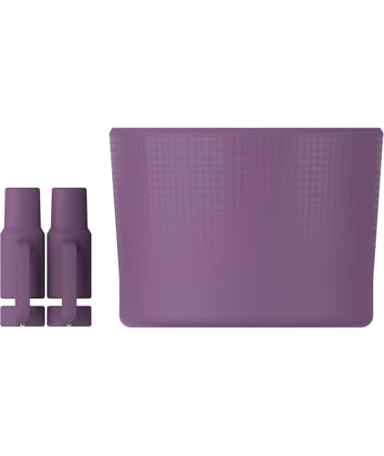 Image of Stanley Quencher Boot and Straw Cover Cap | Anti-Slip Silicone Protector for 20 & 30 oz Tumbler with Handle | Accessory Set for Stainless Steel Drinking Cup | BPA-Free | Dark Lilac