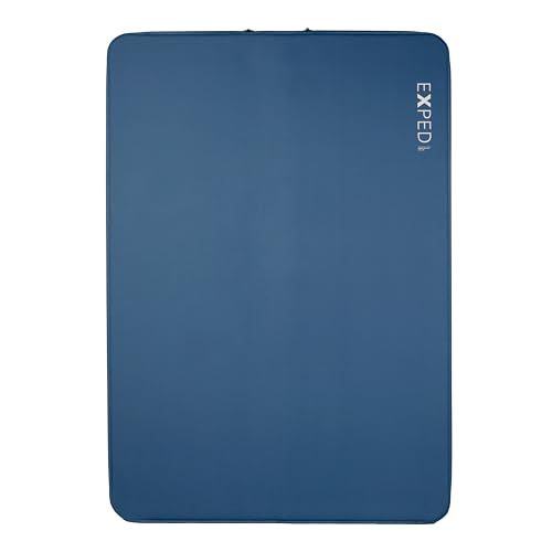 Exped DeepSleep Mat Duo Long Wide Plus - Self Inflating Firm Car Sleeping Mat, 3&rdquo; Foam Pad, Pump...