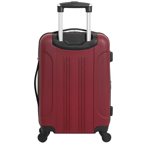 Image of Travelers Club Chicago Hardside Expandable Spinner Luggage, Rhubarb, 22 inch Carry-On