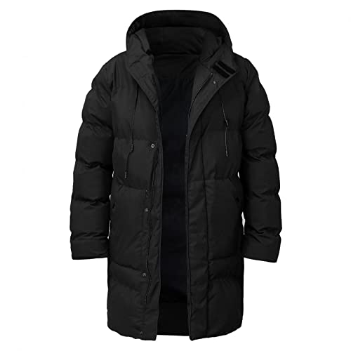 Mteng Winter Coats For Men With Hood Long Puffer Jacket Big And Tall Thicken Heavyweight Thermal Full Zip Down Pullover #TOP3