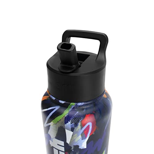 Twitch 32 Oz Water Bottle Straw Lid - Multicolor Print #TOP3