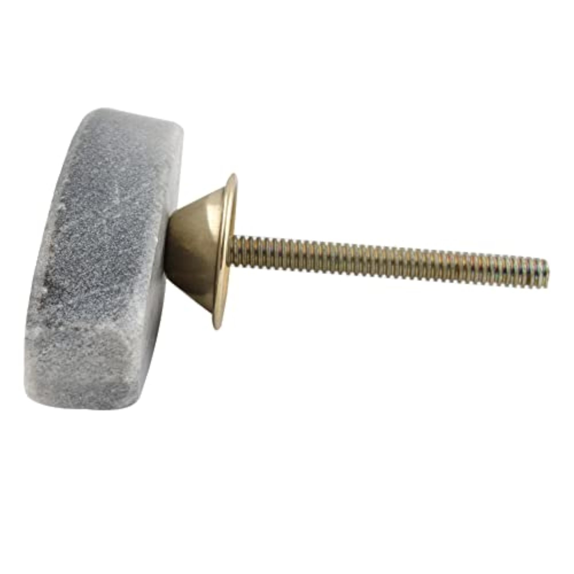 2 Pack Grey Luxury Marble Cabinet Knobs