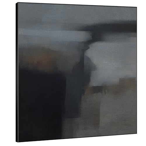 SIGNWIN 72"x72" Extra Large Framed Wall Art Moody Blue and