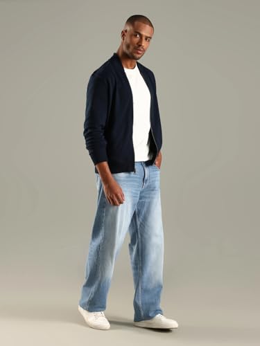 Image of Solid Regular Fit Cotton Jacket