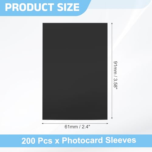 Pochettes transparentes anti-rayures en CPP pour cartes 61 x 91 mm