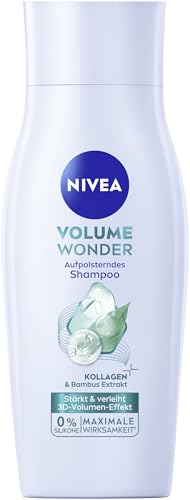 NIVEA Volume Wonder Shampoo rinforzante (50 ml), volume shampoo con collagene ed estratto di bambù naturale, senza silicone, shampoo per capelli per un effetto volume immediato
