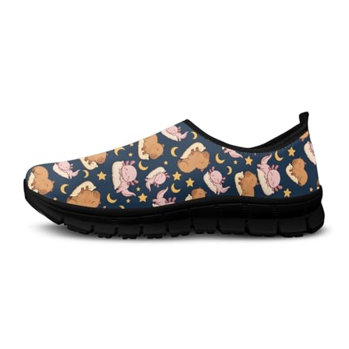 JoyLamoria House Art Animal Design Shoes for Women Slip on Stylish Flat Indoor Outdoor Nurse Holiday3
