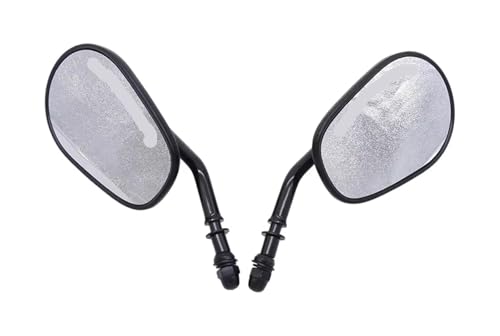 Rétroviseurs de moto 8mm pour Sportster et XL 883 customisés en noir mat