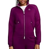 Bolsillos con cremallera Nike W Nkct DF Heritage Jkt FZ Chaqueta, sangría/sangría, Small para Mujer