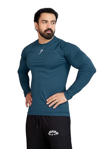 Image of FUAARK Men's Full Sleeves Gym Slim Fit T-Shirt