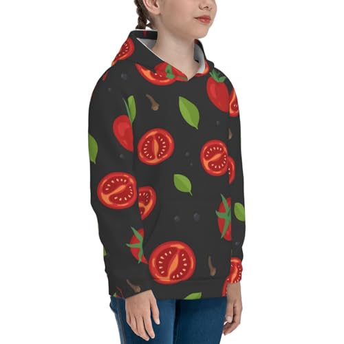 Tomatoes1 Kids Pullover Hoodies Boys Sweatshirts Girls Athletic Clothes with Pocket3