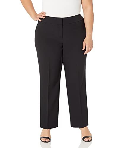 Women's Plus Size JKT/Pant Suit-Dijon/Black3