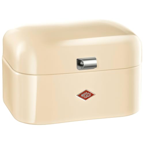 WESCO Panera Single Grandy en color almendra, chapa de acero pulverizada, orificios de ventilación y mango estable