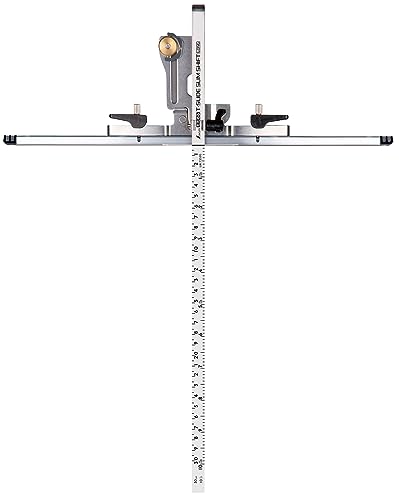 Shinwa Sokutei 73595 Circular Saw Guide Ruler, Folding T-Slide, Slim Shift, 11.8 inches (30 cm), Long Butt