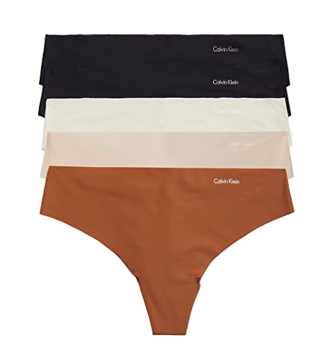 Image of Calvin Klein Women's Invisibles Seamless Thong Panties (5 Pack)