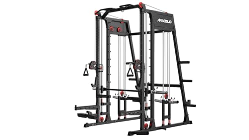 Mikolo Strength Training Apparatus, All-in-one Smith Machine Power Cage
