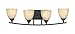 DESIGNERS FOUNTAIN 82904-BNB 29.25in Tackwood 4-Light Bathroom Vanity Light Fixture, Burnished Bronze
