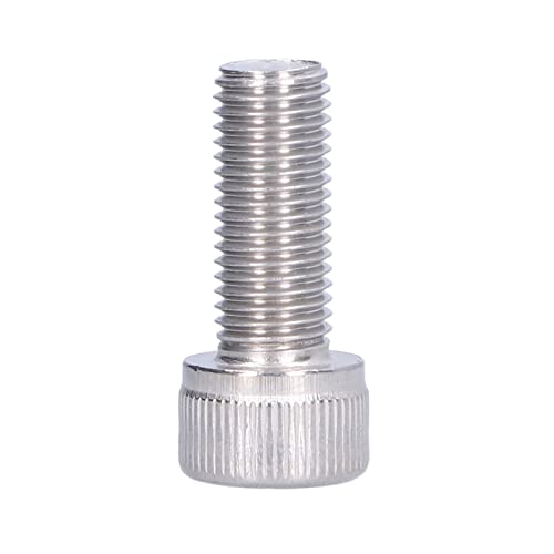 Image of Hex Bolt, 1.25mm Fine Pitch M10 4Pcs Socket Screw Bright Finish -70 Stainless Steel for Construction for DIY Jobs for Automotive Industry(M10*25)