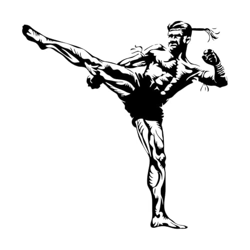 Pegatinas de vinilo para pared con diseño de club de lucha, deportes de lucha, artes marciales, decoración moderna para el hogar, para habitación de hombre, tamaño pequeño, 30x30 cm