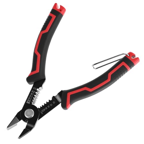 QWORK® 3-in-1 Multifunktions Seitenschneider, Abisolierzange und...