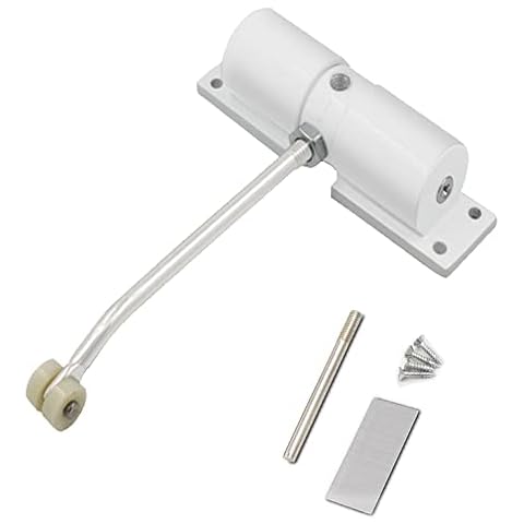 Automatische Türschließer, Federtürschließer, Stahl Schließen Türschliesser, Einstellbare Gartentorschließer Zink-Legierung Tür selbstschließend für Wohn Cover