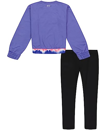 Image of Under Armour Girl's 2-piece Sweatshirt and Leggings Outfit Set
