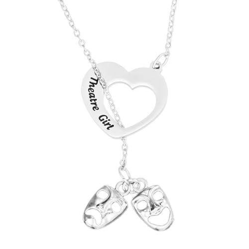 Theatre Gifts for Women Best Young Actresses Acting Jewelry Theater Stuff Drama Mask Necklace
