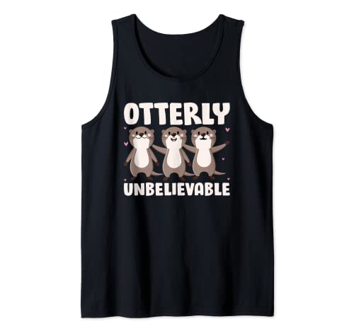 Otterly Unbelievable - Funny Fish Otter Lover Pun Jokes Camiseta sin Mangas