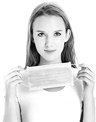 7Shield Disposable Surgical 3Ply Unisex Mask - Ultra Soft Fabric Wide Ear Loop, Comfortable, Inbuilt Plastic Coated Nose Pin, CE and ISO Certified, Convenient Box Pack (White-500 pcs)
