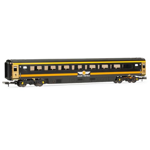 Hornby Coach Car - R40440 RailRoad Grand Central Rail, Mk3 1st Class Coach, 41206 - Era 10 Train Toy, 00 Gauge Carriage for Train Set, Rolling Stock Models for Adults - 1:76 Scale Model Gift
