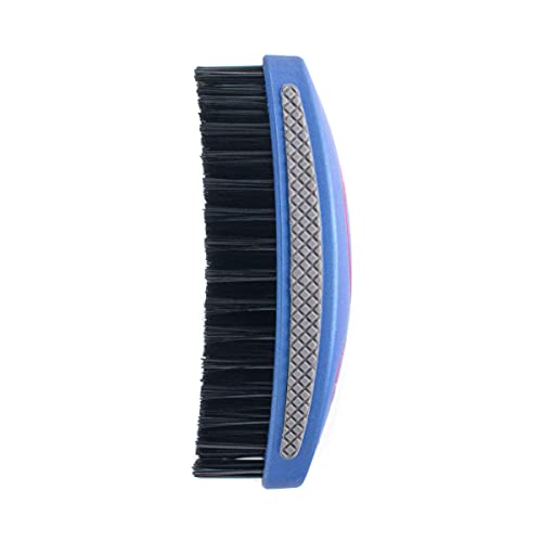 360 Sport Wave Brush Caesar 2.0 – Prime Blue – Hard Flex Bristles - Wet or Dry Hairbrush - No Slip Rubber Grips - by Crown Quality Products - The Ultimate 360 Wave Brush
