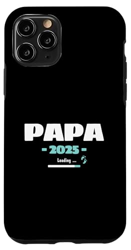 Carcasa para iPhone 11 Pro Papa Loading 2025 Expectante Papa Daddy Padre Nacimiento Día del Padre