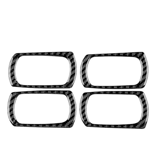 Cadre de bouton de lève-vitre Opel Corsa 2007-2014 en véritable fibre de carbone style luxe