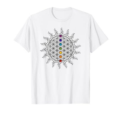 Fleur de vie, Chakra, Sacred Geometry, Flower of Life T-Shirt