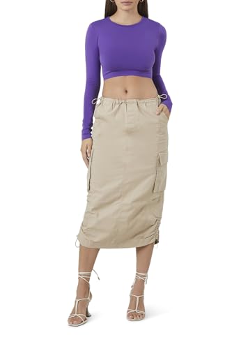Forever 21 Seamless Crop Top Purple Small