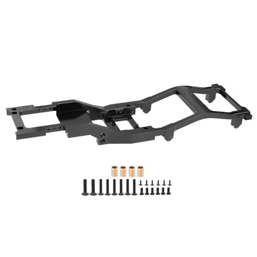 For MN82 MN82S LC79 1/12 メタルシャーシフレーム RCリモートコントロールカー 追跡車両パーツアクセサリーアップグレード交換修理用 RCフレームシャーシ(Black)