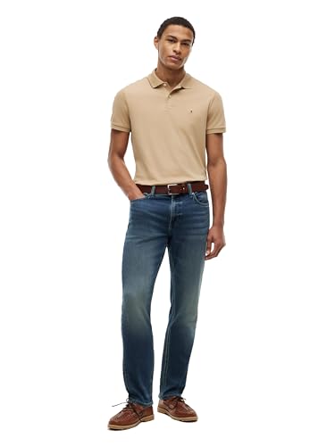 Image of Tommy Hilfiger Mens Short Sleeve Casual Polo Shirts in Regular Fit with Liquid Cotton