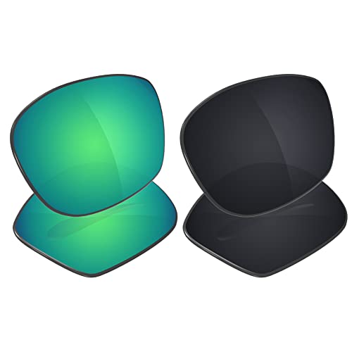 Verres de rechange pour Oakley Pit Bull polarisé Jade noir Combo Pack