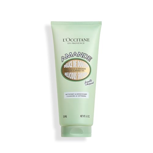 L'OCCITANE Almond Delicious Shower Cream 200ml, Vegan Body Cleanser for Smooth & Firm Skin, Clean Luxury Body Care for All Skin Types